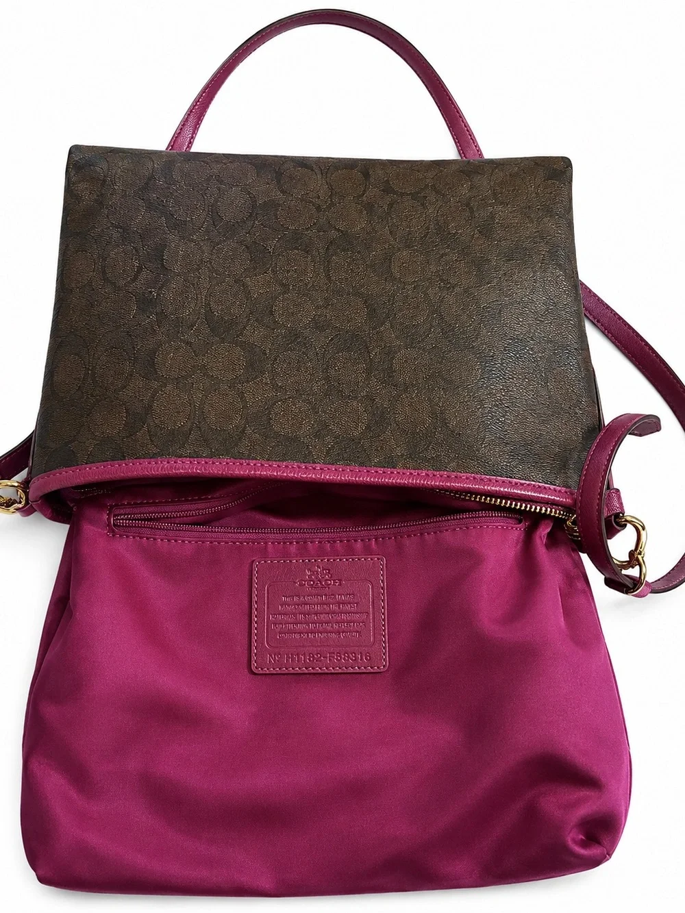 Coach signature brown